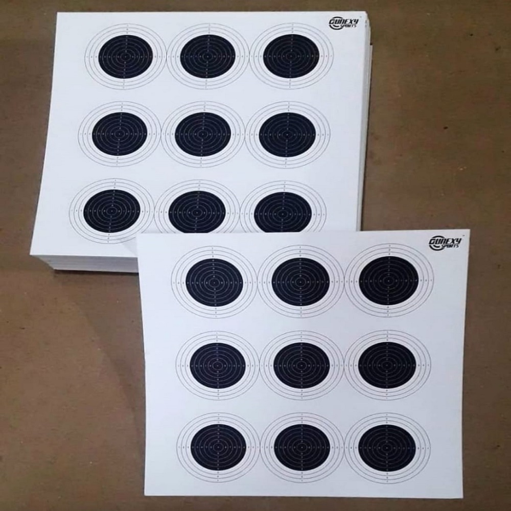 Air Rifle Target Sheet Size=170 X 170