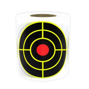 3" Splashing Shooting Target Stickers Round Fluorescent Bullseye Target 100pcs