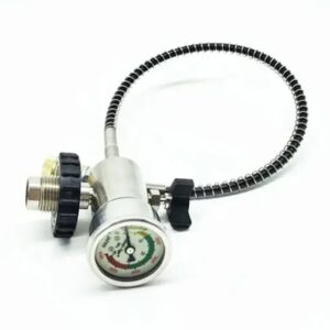PCP Filling Device – Scuba Tank to PCP Air Gun Filling Adapter with Gauge & Hose